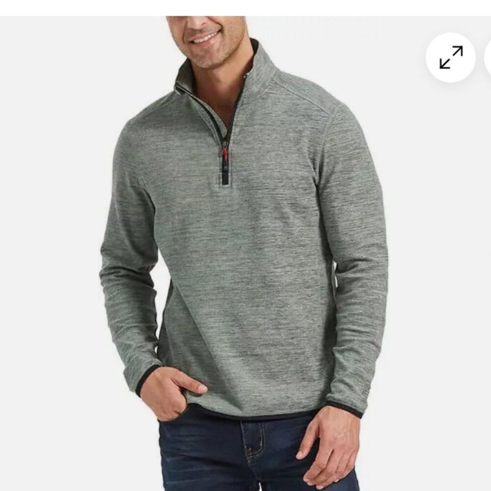 Avalanche Men's Quarter Zip Stand Up Collar Top